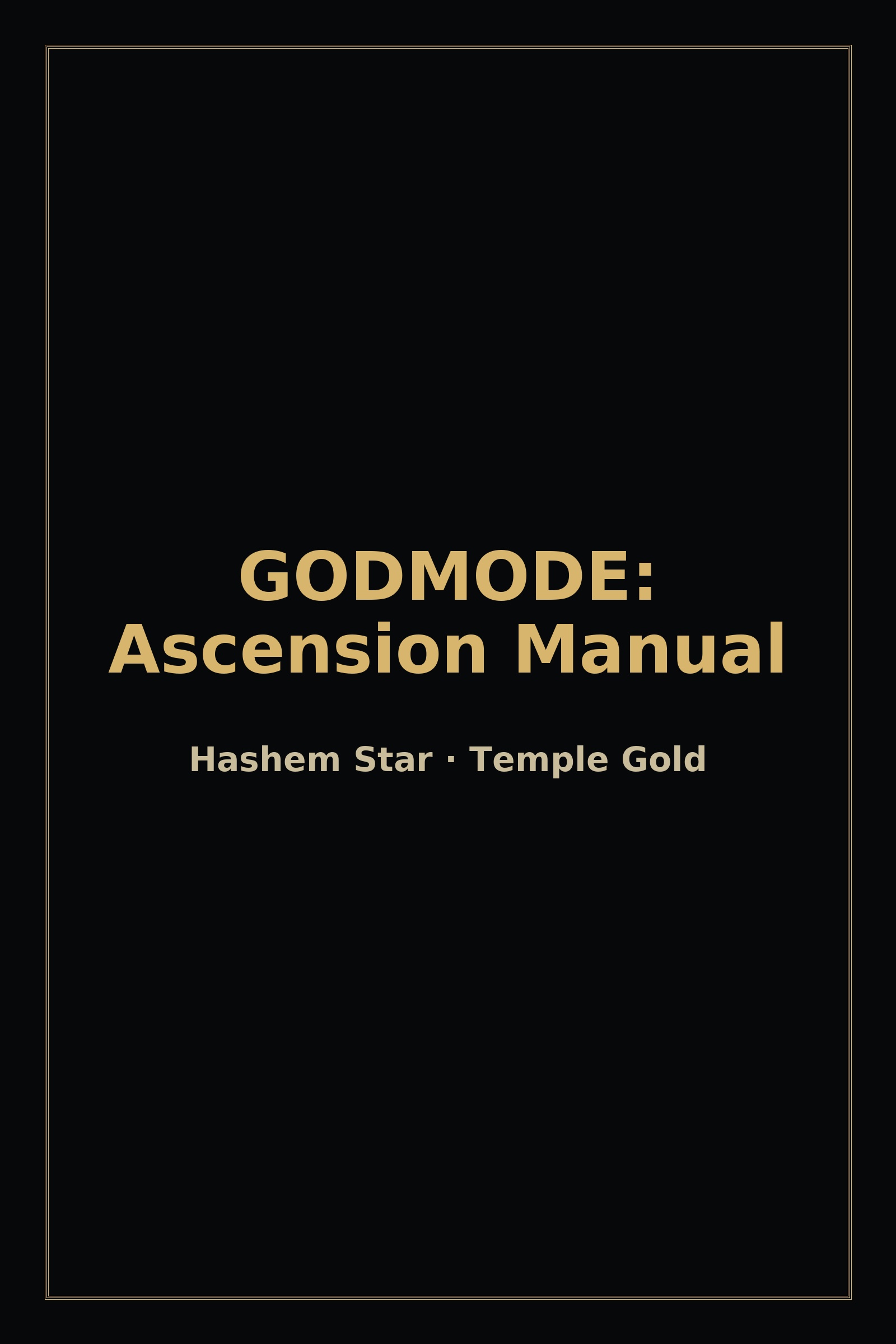 Godmode: Ascension Manual cover